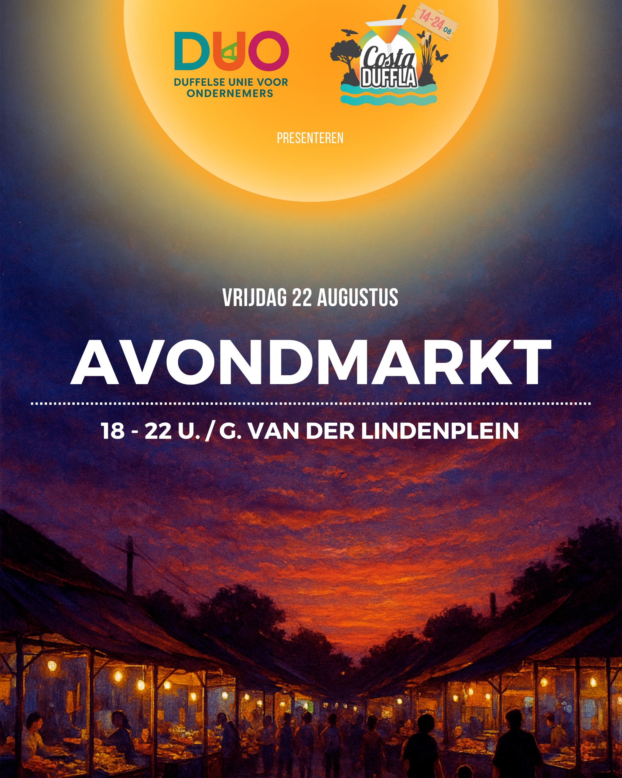 Avondmarkt Costa Duffla 22-08-2025